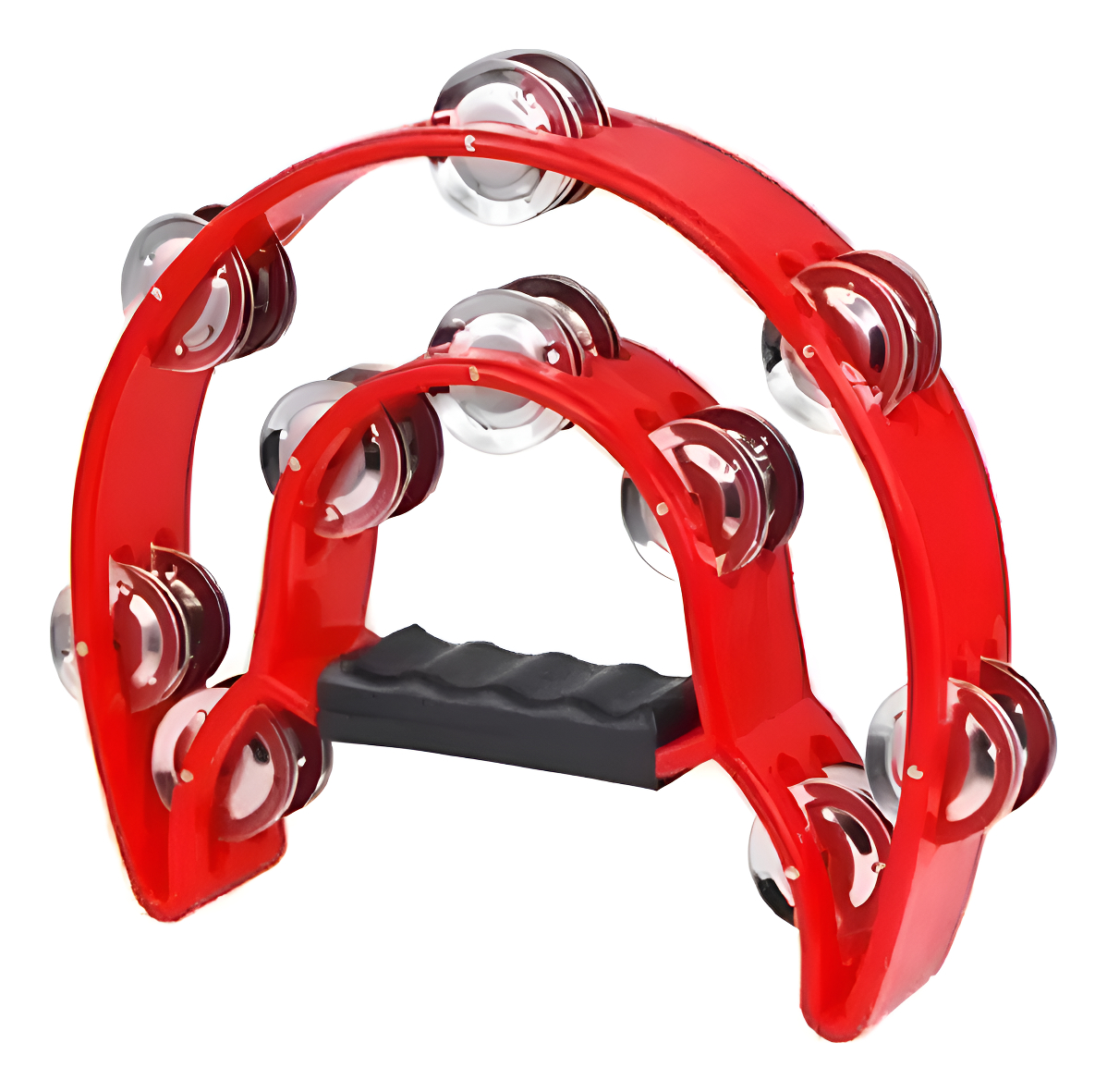 Pandero Media Luna Doble Rmx Rojo Todoaudio Chile