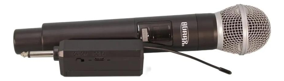 Micrófono Inalámbrico Aurax Gaw-58p K Con Receptor