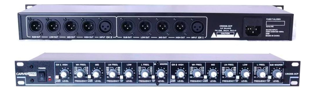 Procesador De Audio Crossover Caver Pro Cross-3cp