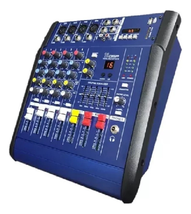 Consola Power Mixer De 4 Canales Usb Todoaudio Chile