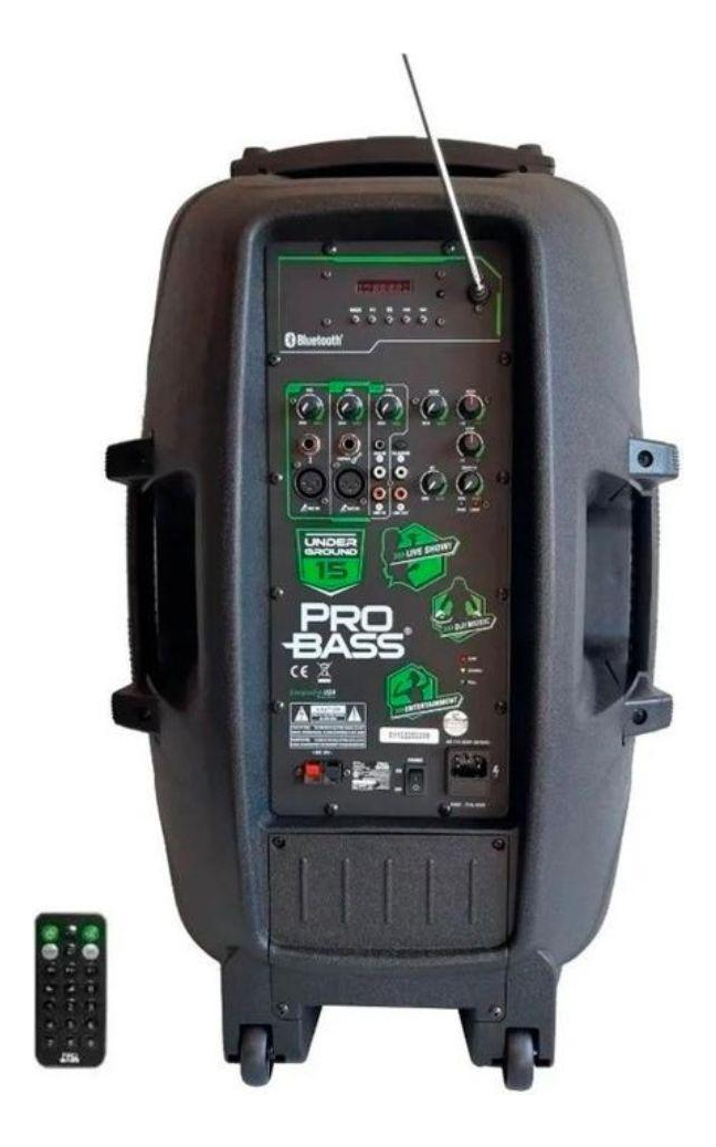 Parlante Con Bateria Probass Underground 15 Pb-e2e1 - Imagen 2