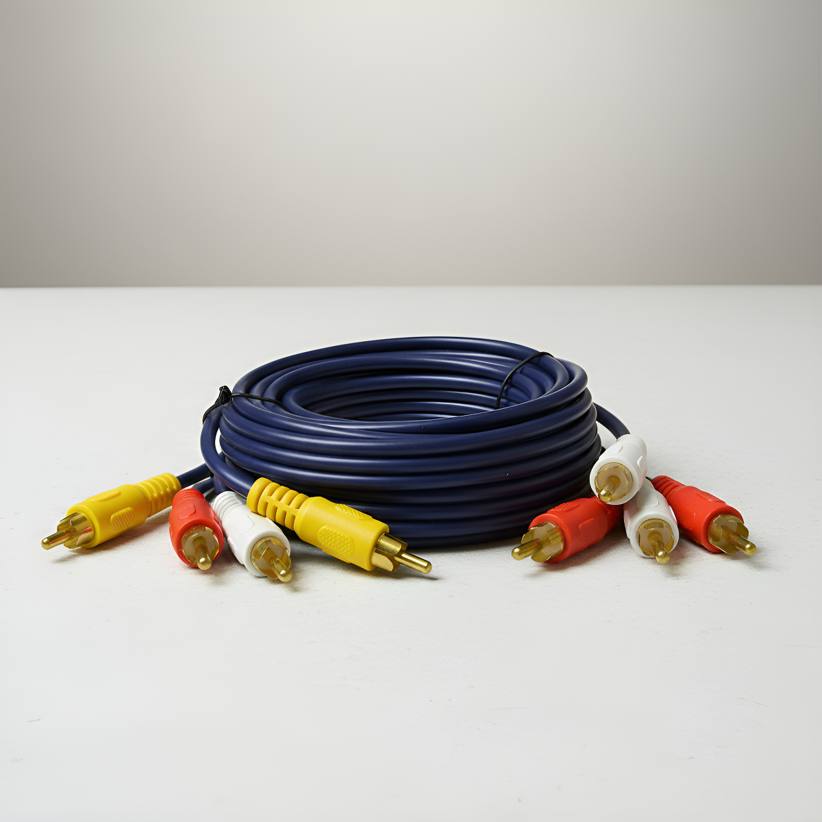 Cable 3 Rca X 3rca Macho Negro Ca-520 Bestamerica - Imagen 2