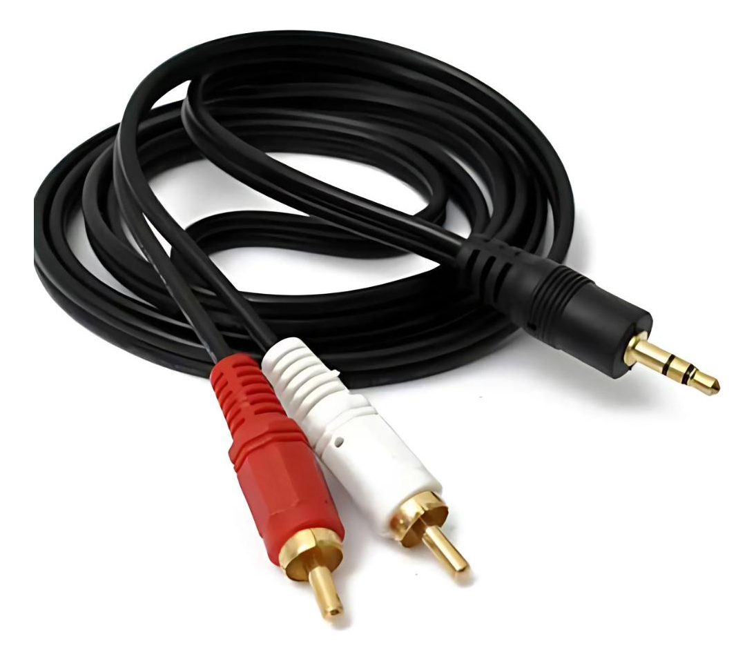 Cable Audio Y Estereo 3 Mts 2 Rca A Plug