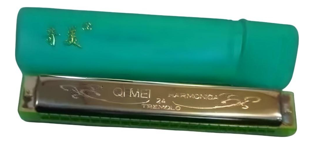 Armónica Diatonica Qi Mei 24 Performance Verde