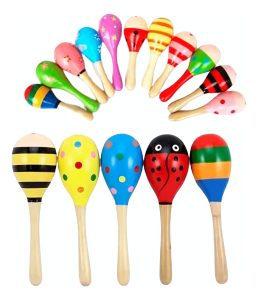Par De Maracas De Madera Para Niños Tolipa