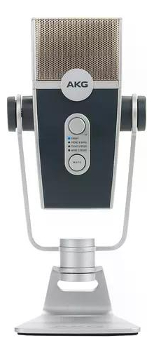 Micrófono Akg Lyra Condensador Estéreo Azul/plateado