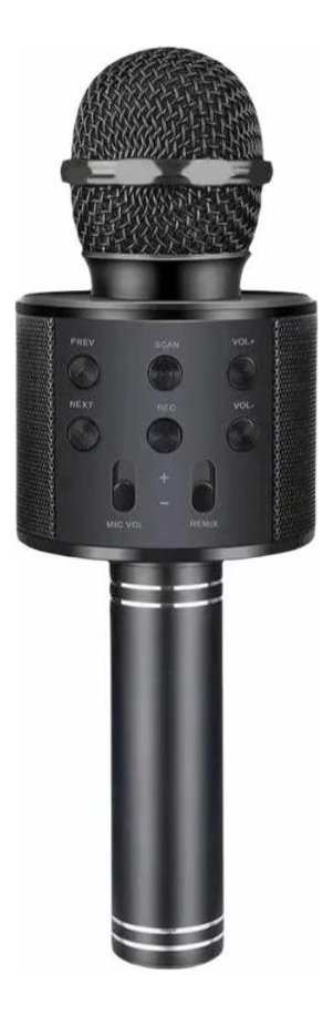 Microfono Karaoke Con Altavoz Bluetooth Color Negro - Imagen 2