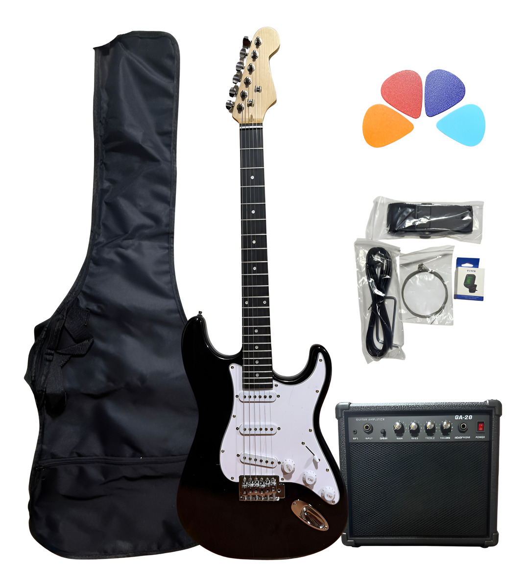Guitarra Eléctrica Con Amplificador + Accesorios Celta
