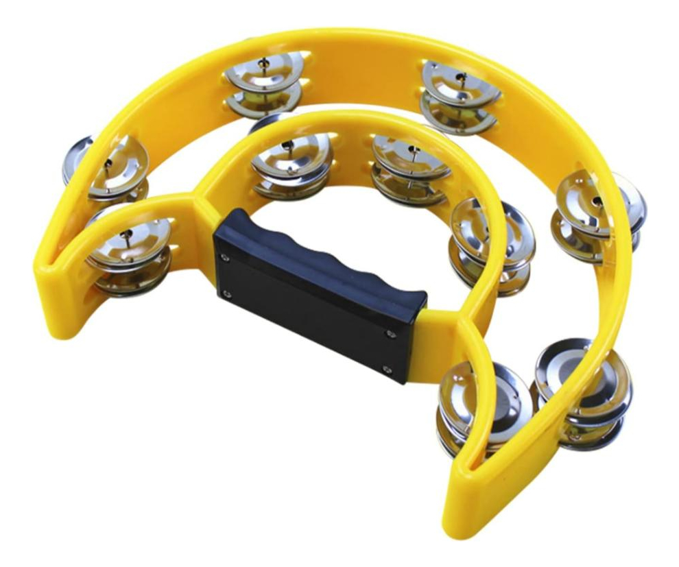 Pandero Media Luna Rmx 8,5´´ Tr-4 Amarillo