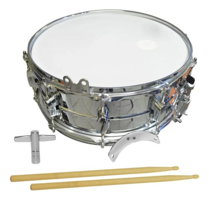 Caja De Banda Escolar 14x5,5 Plateada Rmx - Imagen 2