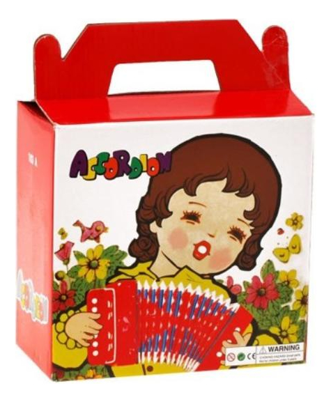 Acordeón Infantil Rojo De Plástico Mini Pequeños Músicos - Imagen 8