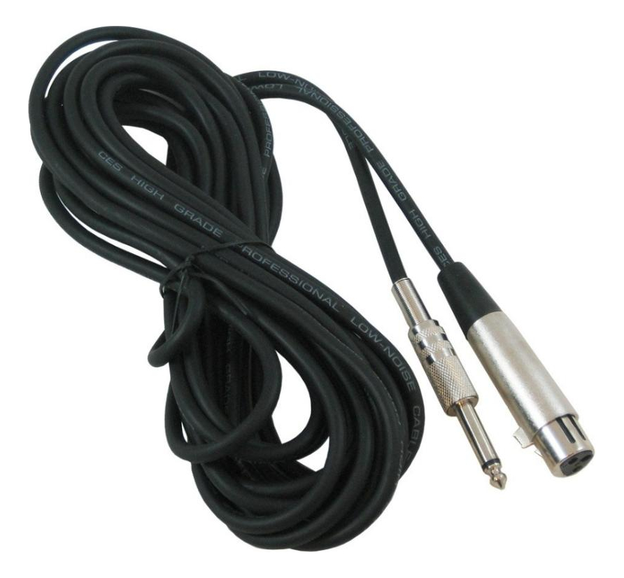 Cable Canon Xlr Plug 6,3 Micrófono Instrumentos 9 Metros