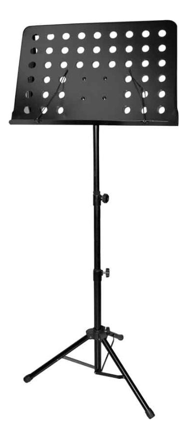 Atril De Partitura Metálico Director Con Bandeja Desmontable