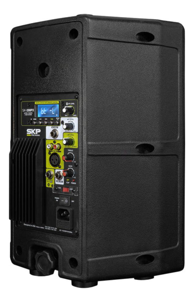 Parlante Sistema 2 Vías Activo + Pasivo Amplificado Sk 208px - Imagen 4