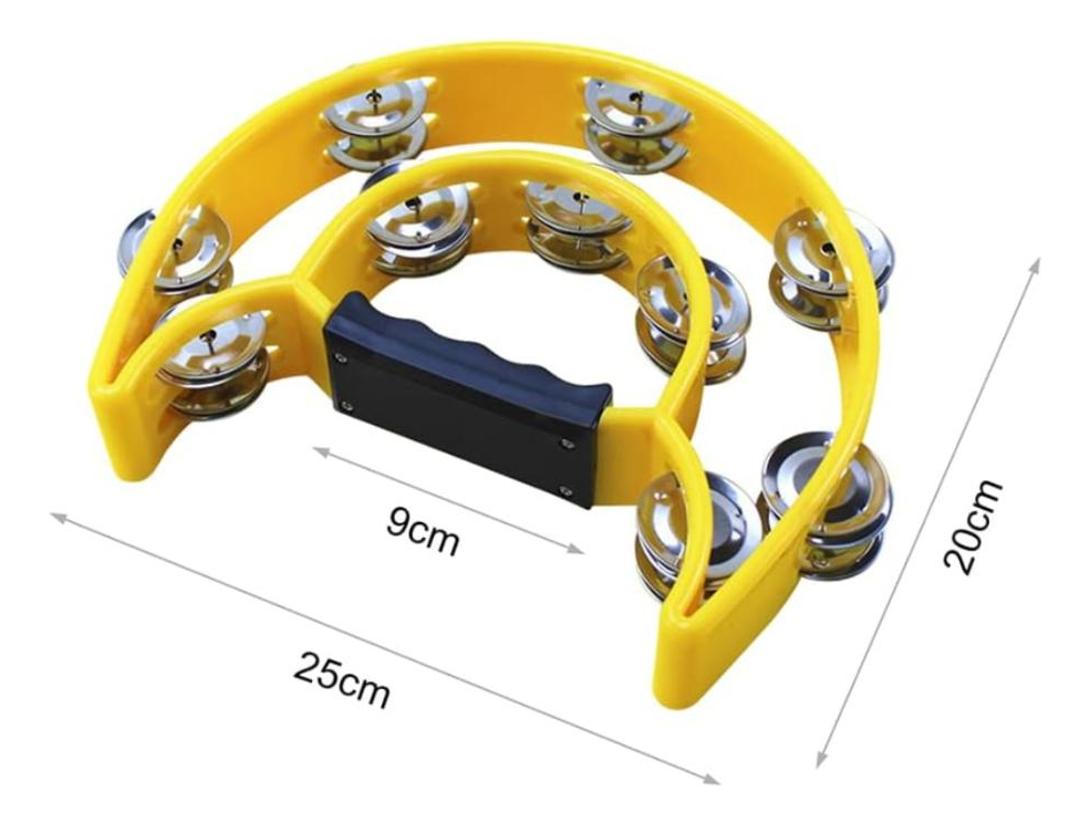 Pandero Media Luna Rmx 8,5´´ Tr-4 Amarillo - Imagen 5