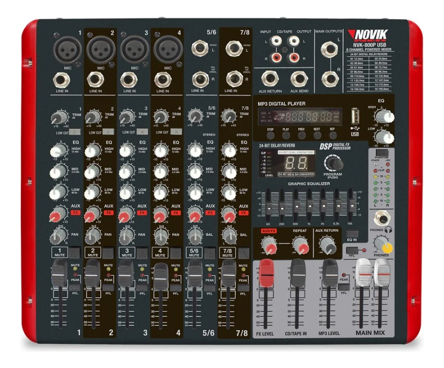 Consola Potenciada Novik Nvk 800p