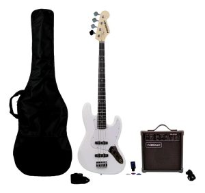 Bajo Eléctrico Freeman Pack Rockstarter Blanco