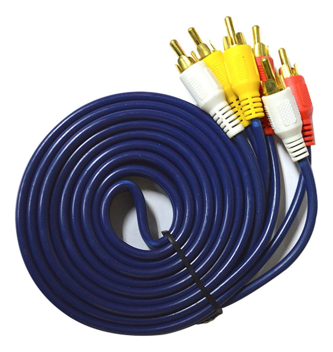 Cable 3 Rca X 3rca Macho Negro Ca-520 Bestamerica