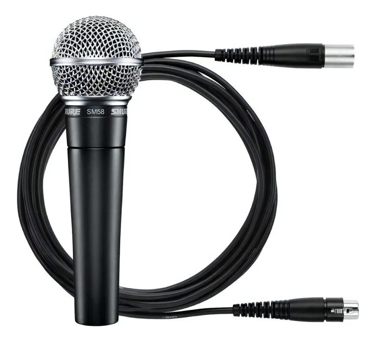 Micrófono Vocal Profesional Sm58 Dinámico Cardioide Karaoke Color Negro Con Plateado - Imagen 2