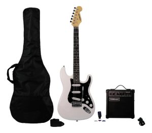 Guitarra Eléctrica Freeman Pack Rockstarter Blanca