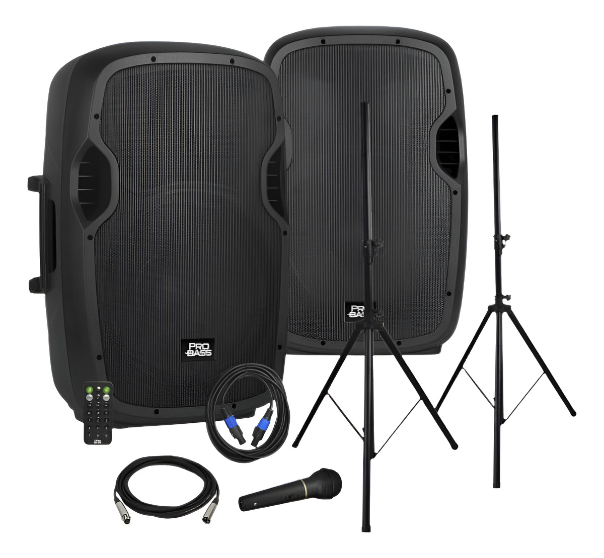 Kit Parlante Probass Powerstage 215 +atriles+micrófono