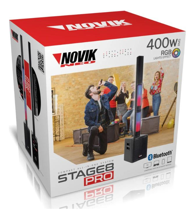 Parlante Portátil Con Bateria Novik Stage 8pro - Imagen 3