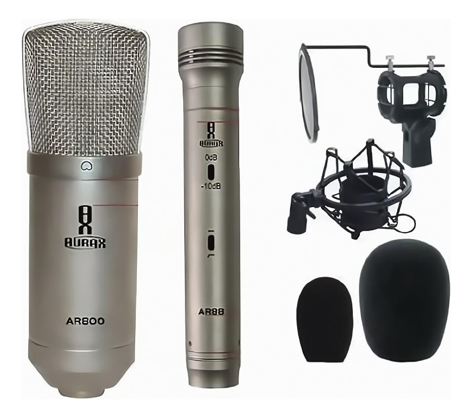 Micrófono Condensador Para Grabación Aurax Ar888