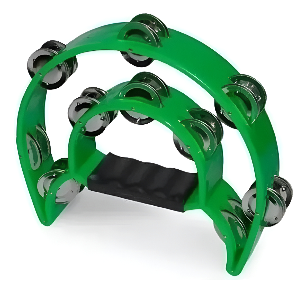 Pandero Media Luna Doble Verde Rmx Todoaudio Chile