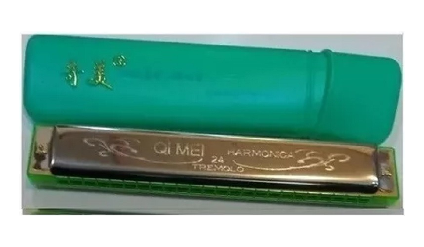 Armónica Diatónica Qi Mei 24 Performance Verde Todoaudiochil