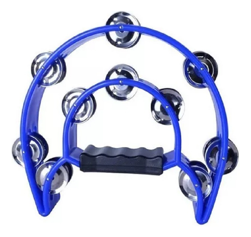 Pandero Media Luna Doble Azul Rmx Todoaudio Chile - Imagen 4