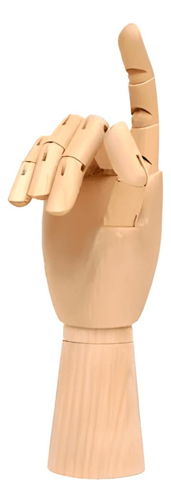 Maniquí Mano Madera Articulada 30cms De Dibujo
