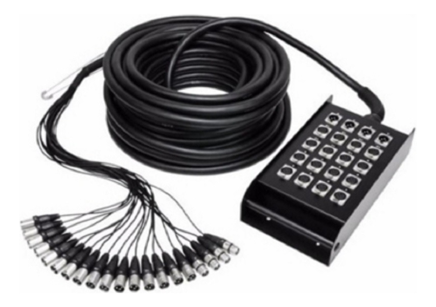 Cable Multipar 30mtr 16×4 Canales Carverpro Todoaudio Chile