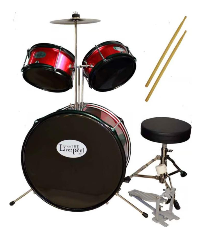 Batería Infantil 3 Piezas+piso Srss-31 Strauss