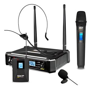 Micrófono Inalámbrico Multifrec. Skp Uhf 700pro