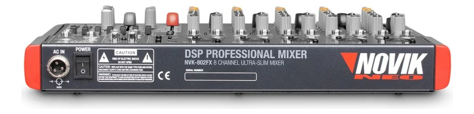 Consola De Sonido Novik Neo Nvk 802fx 8 Canales - Imagen 5