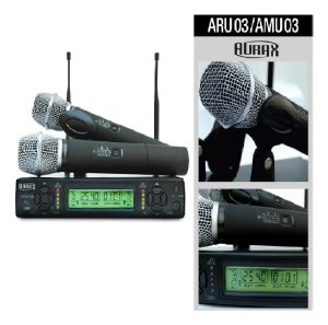 Micrófono In. Mano Uhf Aurax Aru03 Kit Case 2 Un. Pb-b5e1