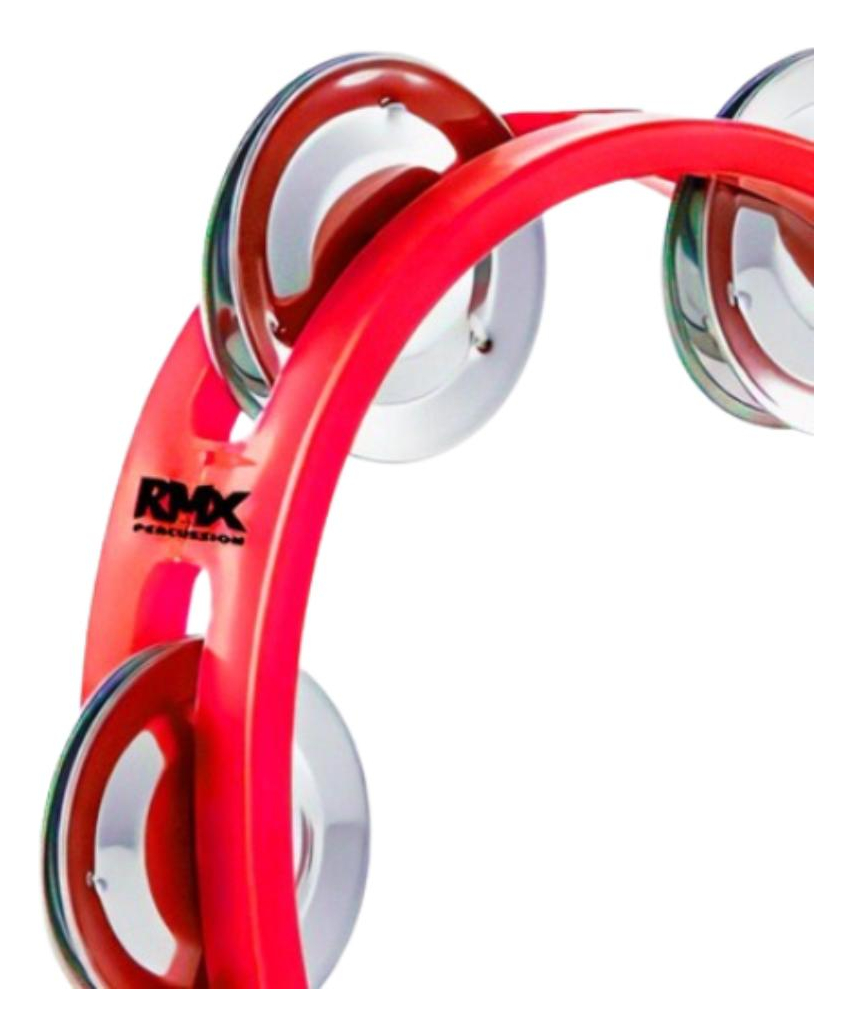 Mini Pandero Media Luna Rojo Niños Rmx Todoaudiochile - Imagen 3