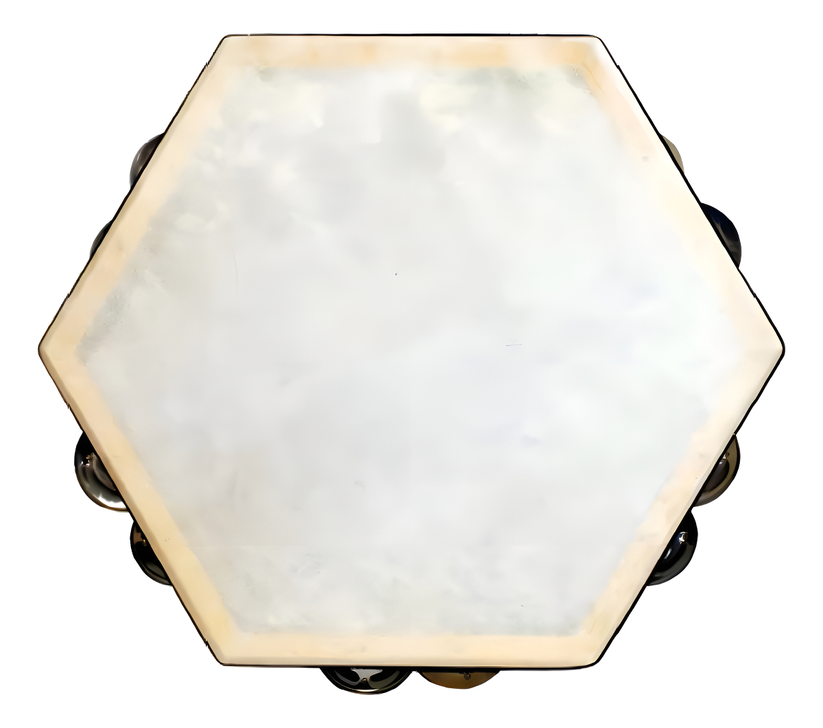 Pandereta Hexagonal 10 Pulgadas Cuequera Directo Market